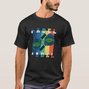 Padel Paddle Tennis Paddel Racquet Vintag T-Shirt