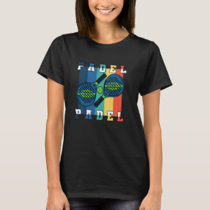 Padel Paddle Tennis Paddel Racquet Vintag T-Shirt