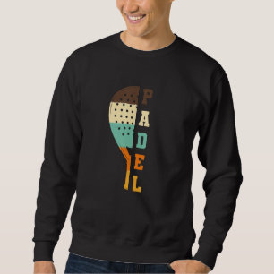 Padel Paddle Tennis Racquet Ball Vintage Farben 1 Sweatshirt