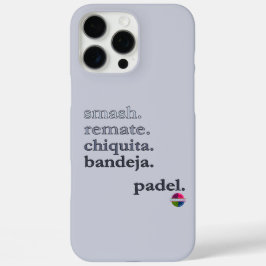 Padel Phone Case-Personalize Word Vibe Black Grey iPhone 16 Pro Max Hülle