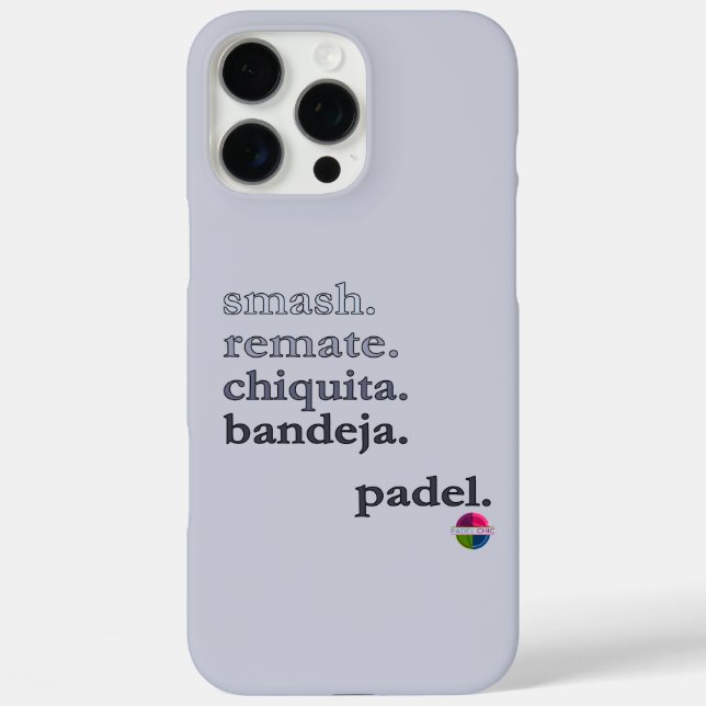 Padel Phone Case-Personalize Word Vibe Black Grey Case-Mate iPhone Hülle (Rückseite)