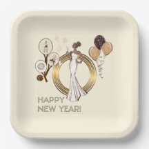 PADEL PLATE: NEW YEAR’S PADEL DIVA – CREAM & GOLD