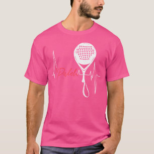 Padel Player Herzschlag für Padel Tennis Trainer T-Shirt