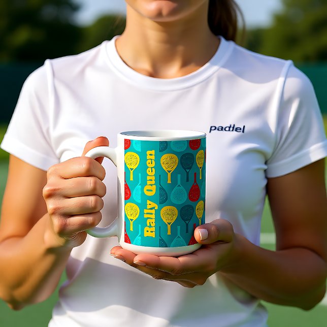 Padel Racket Fuel, eigener Text Kaffeetasse (Padel Racket Fuel, custom text Coffee Mug)