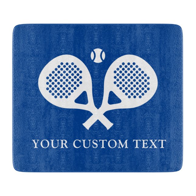 Padel-Schläger Sport Schneidebrett Geschenk für Kü (Vorderseite)