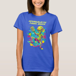 👽Padel Space Serve Sass Königin T-Shirt
