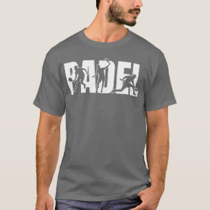 Padel-Sport-Aktion-Silhouetten Mädchen T-Shirt