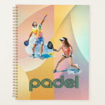Padel-Tagesplaner – Vibranter Padel-Stil