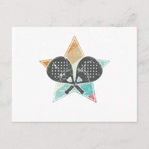 Padel Tennis Ballsportart Postkarte