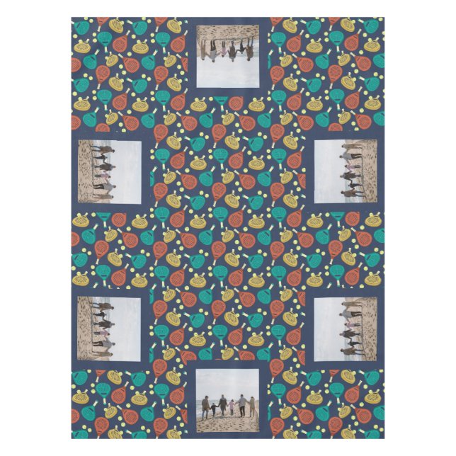 Padel Tennis Geeignetes Foto Tischdecke (Vorderseite)