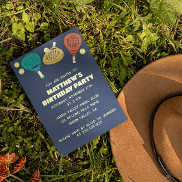 Padel Tennis Geeignetes Party Einladung