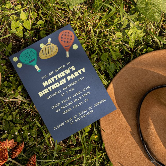 Padel Tennis Geeignetes Party Einladung (Von Creator hochgeladen)