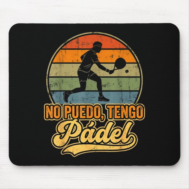 Padel Tennis Padel Players Cool Men Women Padel Gr Mousepad (Vorne)