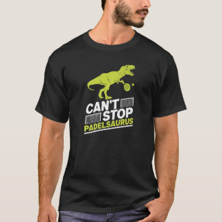 Padel Tennis Rex Dino für Padel Spieler T-Shirt