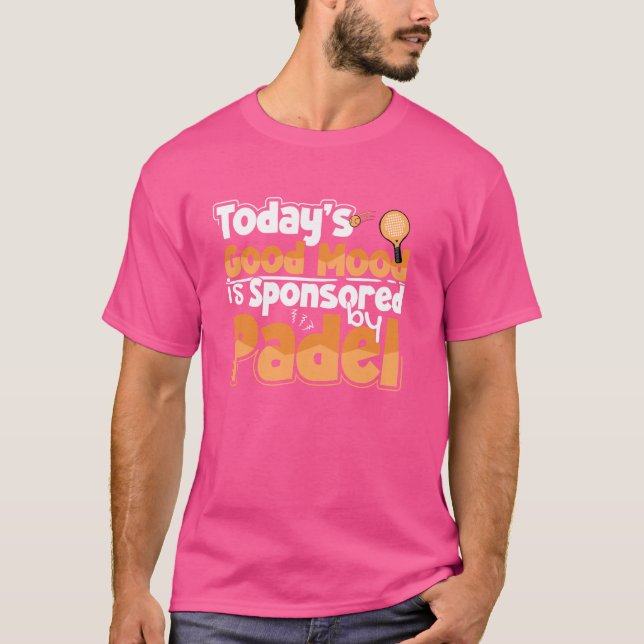 Padel Tennis Spielplatz Racket T-Shirt (Vorderseite)