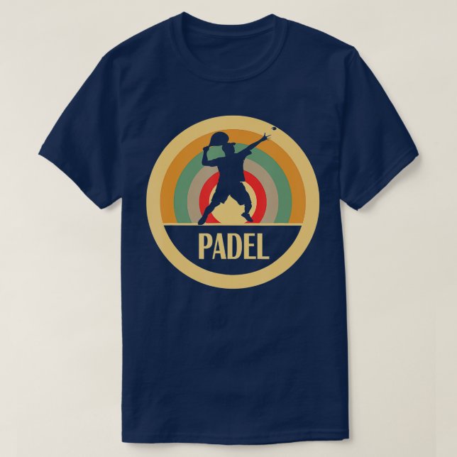 Padel Tennisspieler Vintag T-Shirt (Design vorne)