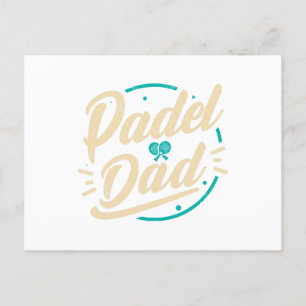 Padel Vater Plattform Tennis Paddleplatz Padel Feiertagspostkarte