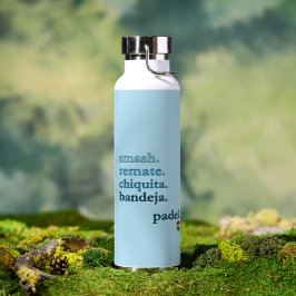 Padel-Wasserflasche - Persönliches Wort Vibe Himme Trinkflasche