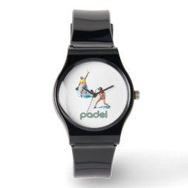 Padel Watch – Padel Chic Vibrant Style Black Armbanduhr