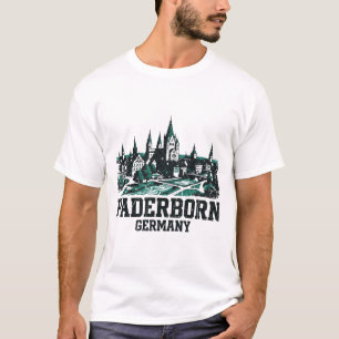 Paderborn Deutschland Skyline und Flusslandschaft T-Shirt