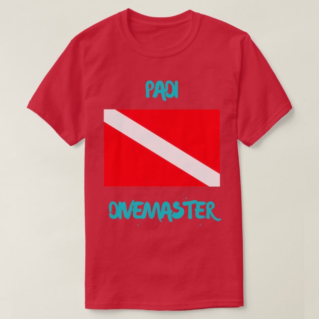 Padi Divemaster für Tauchfreunde T-Shirt (Design vorne)