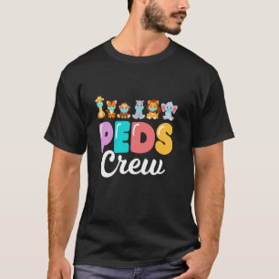 Pädiatrie PEDS Crew Niedlicher Tiere PEDS Nurse Pe T-Shirt