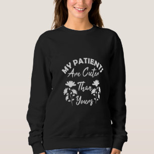 Pädiatrie Peds Nurse Rn Funny Blume Heilung Sweatshirt
