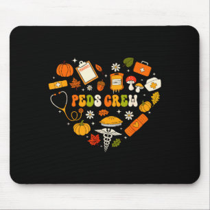 Pädiatrie-Teamkrankenschwester Herbst Herz Kinderp Mousepad