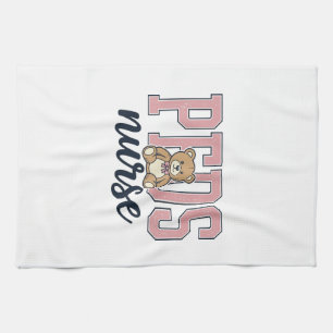 Pädiatriefachkrankenschwester Teddybär Vintage-Shi Geschirrtuch