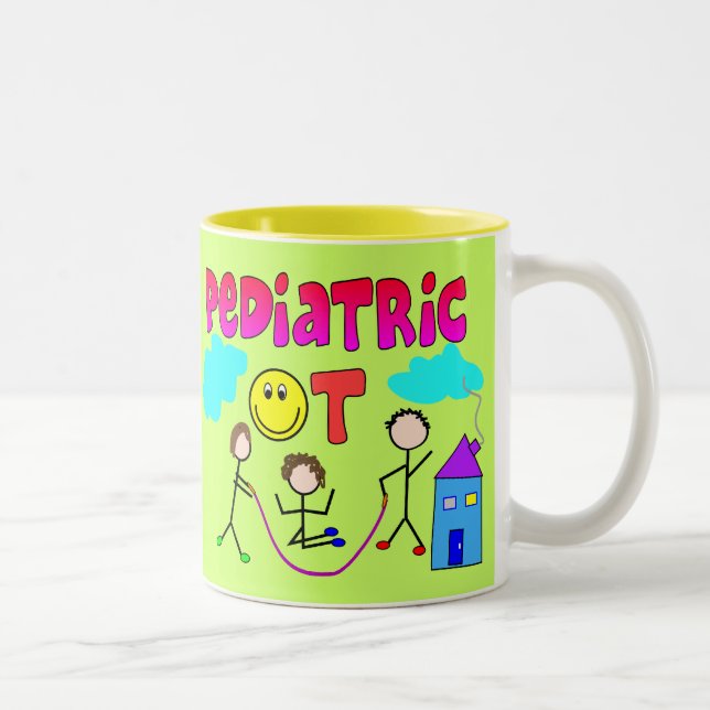Pädiatrische Beschäftigungstherapeut-Geschenke Zweifarbige Tasse (Rechts)