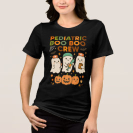 Pädiatrische Boo Crew Ghosts Halloween Tri-Blend Shirt