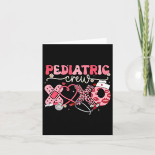 Pädiatrische Crew Nurse Valentine Leopard Crew Ped Karte