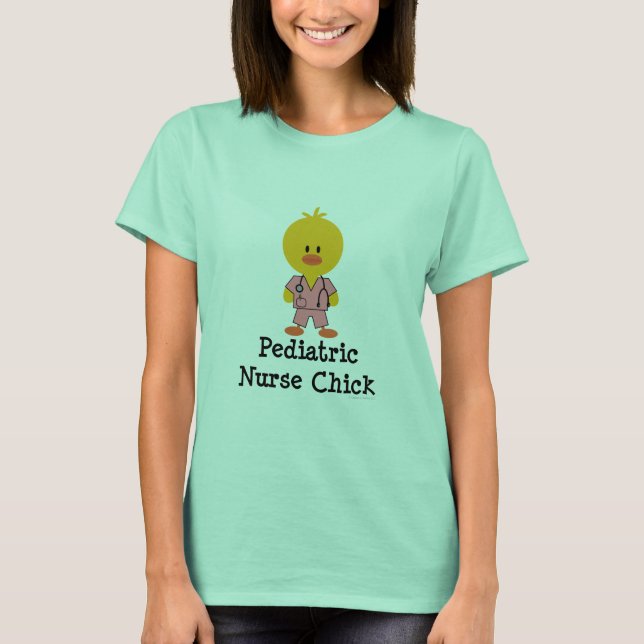 Pädiatrische Krankenpflege Chick Ringer T Shirt (Vorderseite)