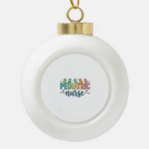Pädiatrische Krankenschwester Dinosaurier Vintage  Keramik Kugel-Ornament