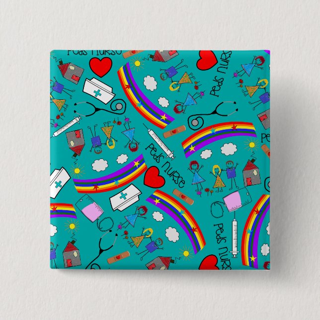 Pädiatrische Krankenschwester-Knöpfe Button (Vorderseite)