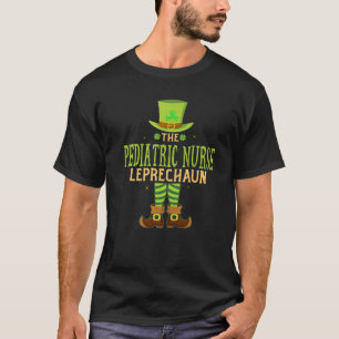 Pädiatrische Krankenschwester Leprechaun Matching  T-Shirt