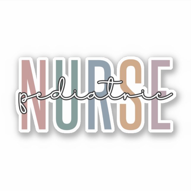 Pädiatrische Krankenschwester | Peds Nurse PICU Kr Aufkleber (Vorderseite)