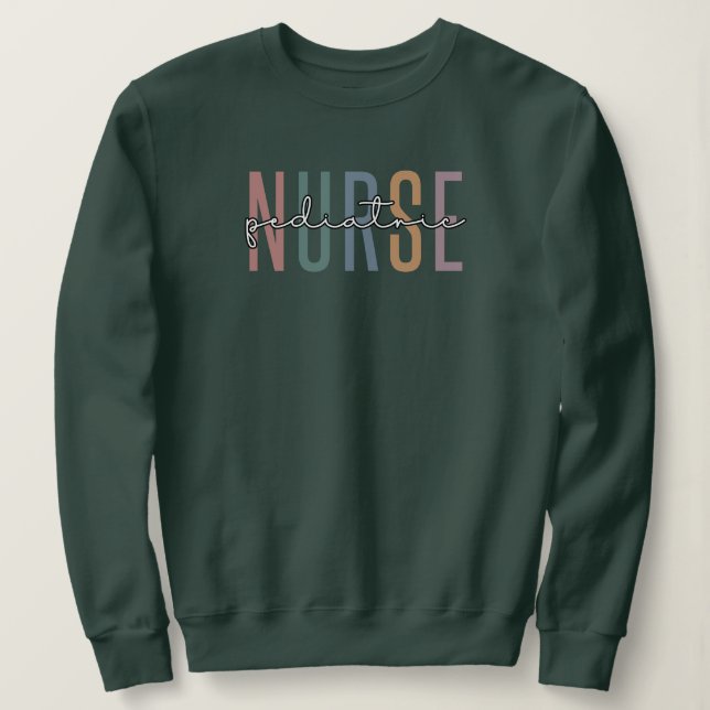 Pädiatrische Krankenschwester | Peds Nurse PICU Kr Sweatshirt (Design vorne)