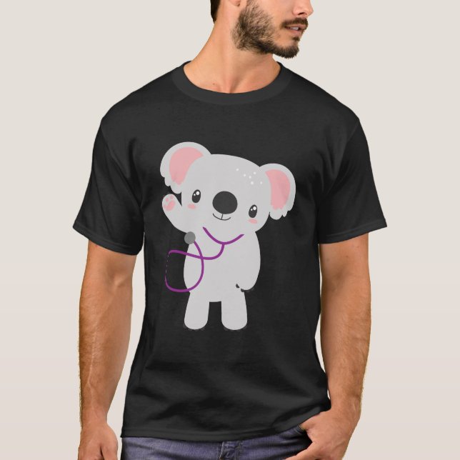 Pädiatrische Krankenschwester Rn Koala Bear Pädiat T-Shirt (Vorderseite)