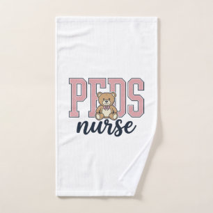 Pädiatrische Pflege Teddy Bär Vintage-Shirt-Design Handtuch