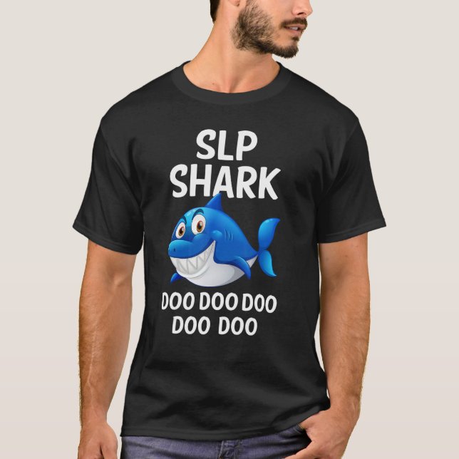 Pädiatrische Sprachtherapie Niedlicher Slp-Shark-T T-Shirt (Vorderseite)