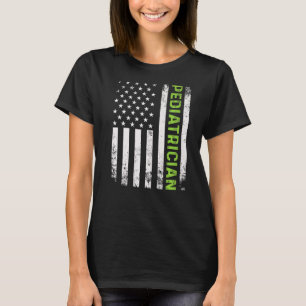 Pädiatrische Vintage amerikanische Flaggenmedizin T-Shirt