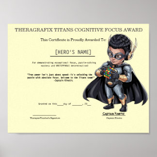 Pädiatrischer Therapie-Fokus- und Durchhaltepreis Poster