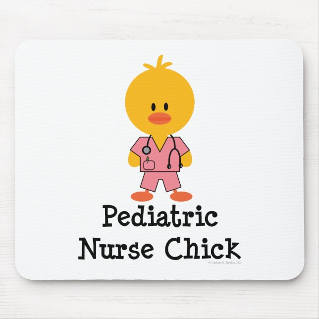 Pädiatrisches Krankenschwester-Küken Mousepad (Vorne)