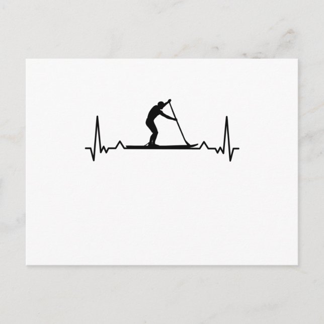 Padleboarding-Geschenk für Paddelfischer Postkarte (Vorderseite)