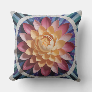 Padma-Radiance-Mosaik-3D-Batik-Motiv Kissen