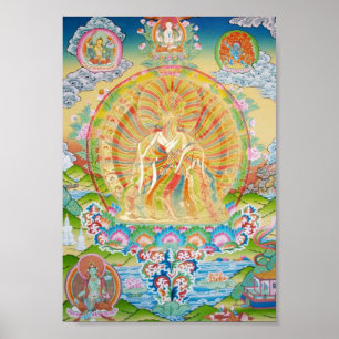 Padmasambhava Rainbow Body Poster