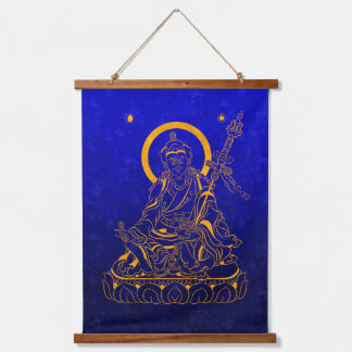 Padmasambhava Tapestie / Tapisserie Wandteppich Mit Holzrahmen