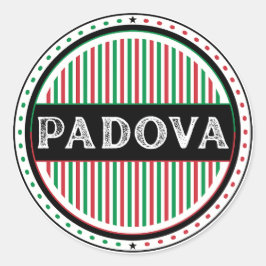 Padova City Pride Emblem – Italian Identity Runder Aufkleber