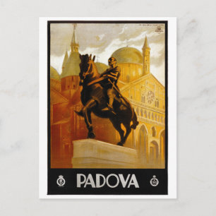 Padova Italien Vintage-Reiseposter Postkarte